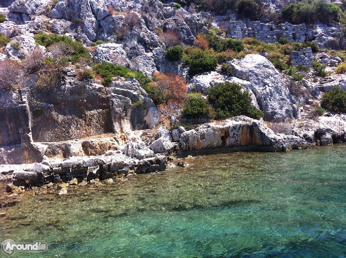 Le rovine dell' antica citta' di Simena